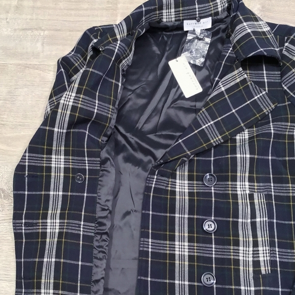 CURRENT AIR Anthro Plaid Double Breasted Coat - Picture 7 of 12